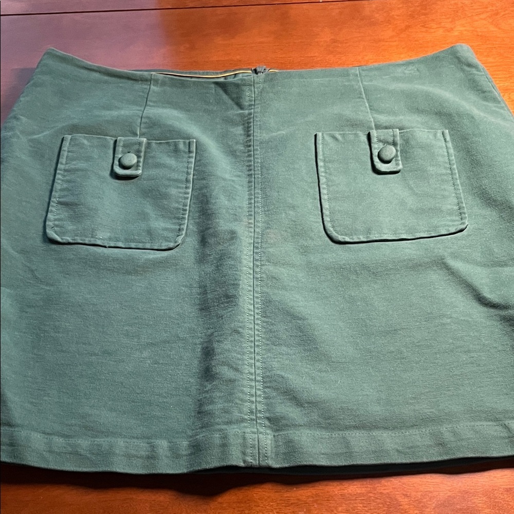 Boden Forest Green Mini Skirt with Pockets